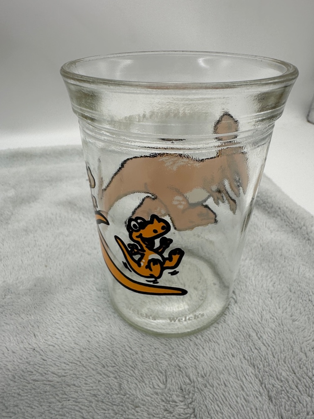 Vintage Welch’s Dinosaur Series 1988 Glass Tumbler Set-Jelly Glasses-Set of 2 - Picture 4 of 11